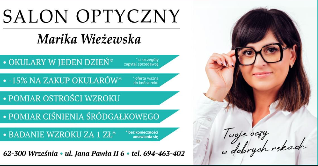 Zdjęcie na okładce dla Salon optyczny Marika Wieżewska | Września | Marika z optyka